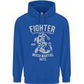MMA Fighter MMA Mixed Martial Arts Gym Childrens Kids Hoodie Royal Blue
