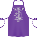 MMA Fighter MMA Mixed Martial Arts Gym Cotton Apron 100% Organic Purple