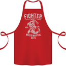 MMA Fighter MMA Mixed Martial Arts Gym Cotton Apron 100% Organic Red