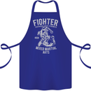 MMA Fighter MMA Mixed Martial Arts Gym Cotton Apron 100% Organic Royal Blue