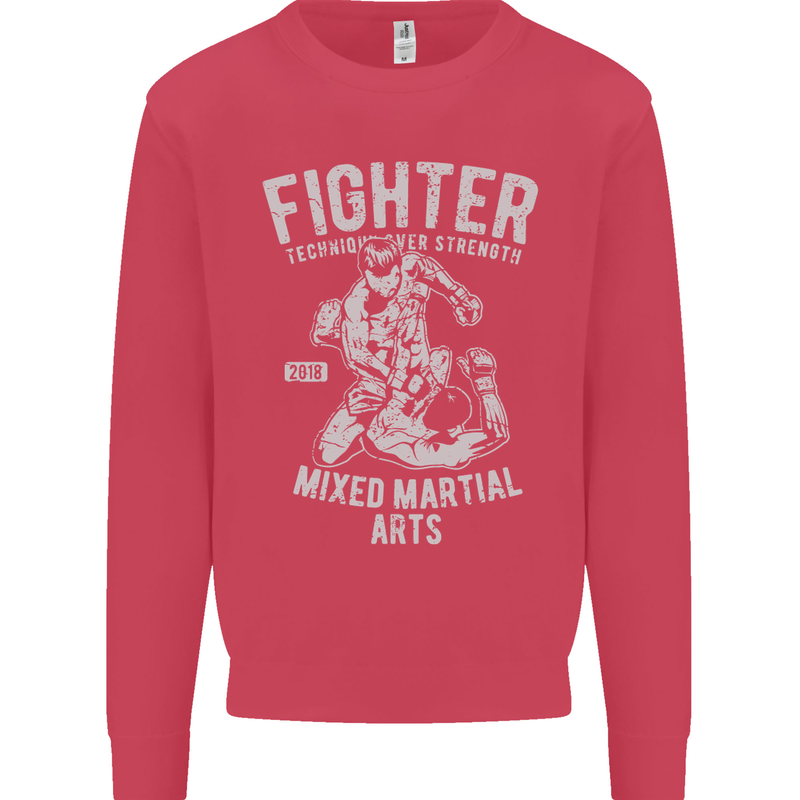 MMA Fighter MMA Mixed Martial Arts Gym Kids Sweatshirt Jumper Heliconia