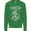MMA Fighter MMA Mixed Martial Arts Gym Kids Sweatshirt Jumper Irish Green