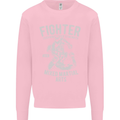 MMA Fighter MMA Mixed Martial Arts Gym Kids Sweatshirt Jumper Light Pink
