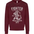 MMA Fighter MMA Mixed Martial Arts Gym Kids Sweatshirt Jumper Maroon