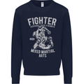 MMA Fighter MMA Mixed Martial Arts Gym Kids Sweatshirt Jumper Navy Blue