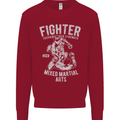 MMA Fighter MMA Mixed Martial Arts Gym Kids Sweatshirt Jumper Red