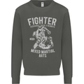 MMA Fighter MMA Mixed Martial Arts Gym Kids Sweatshirt Jumper Storm Grey