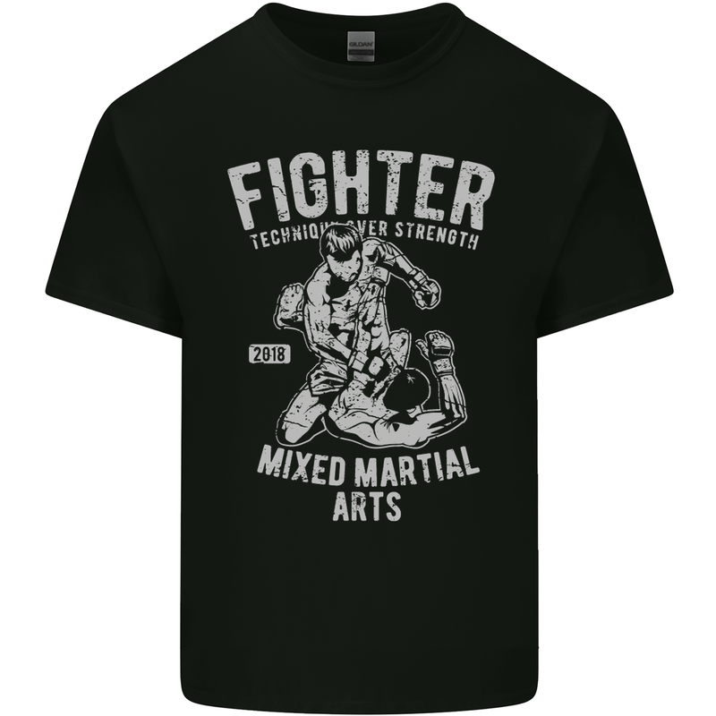 MMA Fighter MMA Mixed Martial Arts Gym Kids T-Shirt Childrens Black