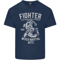 MMA Fighter MMA Mixed Martial Arts Gym Kids T-Shirt Childrens Navy Blue