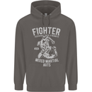 MMA Fighter MMA Mixed Martial Arts Gym Mens 80% Cotton Hoodie Charcoal