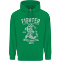 MMA Fighter MMA Mixed Martial Arts Gym Mens 80% Cotton Hoodie Irish Green