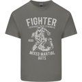 MMA Fighter MMA Mixed Martial Arts Gym Mens Cotton T-Shirt Tee Top Charcoal