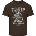 MMA Fighter MMA Mixed Martial Arts Gym Mens Cotton T-Shirt Tee Top Dark Chocolate