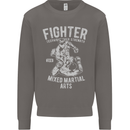 MMA Fighter MMA Mixed Martial Arts Gym Mens Sweatshirt Jumper Charcoal