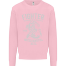 MMA Fighter MMA Mixed Martial Arts Gym Mens Sweatshirt Jumper Light Pink