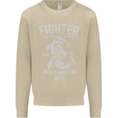 MMA Fighter MMA Mixed Martial Arts Gym Mens Sweatshirt Jumper Sand