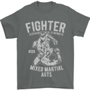 MMA Fighter MMA Mixed Martial Arts Gym Mens T-Shirt Cotton Gildan Charcoal