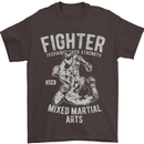MMA Fighter MMA Mixed Martial Arts Gym Mens T-Shirt Cotton Gildan Dark Chocolate