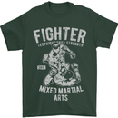 MMA Fighter MMA Mixed Martial Arts Gym Mens T-Shirt Cotton Gildan Forest Green