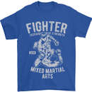 MMA Fighter MMA Mixed Martial Arts Gym Mens T-Shirt Cotton Gildan Royal Blue