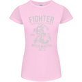 MMA Fighter MMA Mixed Martial Arts Gym Womens Petite Cut T-Shirt Light Pink