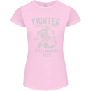 MMA Fighter MMA Mixed Martial Arts Gym Womens Petite Cut T-Shirt Light Pink
