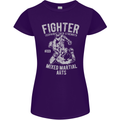 MMA Fighter MMA Mixed Martial Arts Gym Womens Petite Cut T-Shirt Purple