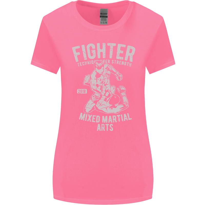 MMA Fighter MMA Mixed Martial Arts Gym Womens Wider Cut T-Shirt Azalea