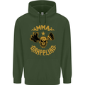 MMA Grappling Mixed Martial Arts UFC Mens 80% Cotton Hoodie Forest Green