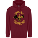 MMA Grappling Mixed Martial Arts UFC Mens 80% Cotton Hoodie Maroon