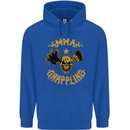 MMA Grappling Mixed Martial Arts UFC Mens 80% Cotton Hoodie Royal Blue