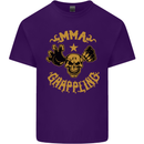 MMA Grappling Mixed Martial Arts UFC Mens Cotton T-Shirt Tee Top Purple