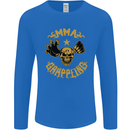 MMA Grappling Mixed Martial Arts UFC Mens Long Sleeve T-Shirt Royal Blue