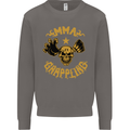 MMA Grappling Mixed Martial Arts UFC Mens Sweatshirt Jumper Charcoal