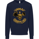 MMA Grappling Mixed Martial Arts UFC Mens Sweatshirt Jumper Navy Blue