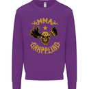MMA Grappling Mixed Martial Arts UFC Mens Sweatshirt Jumper Purple