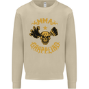 MMA Grappling Mixed Martial Arts UFC Mens Sweatshirt Jumper Sand