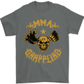 MMA Grappling Mixed Martial Arts UFC Mens T-Shirt Cotton Gildan Charcoal