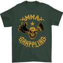 MMA Grappling Mixed Martial Arts UFC Mens T-Shirt Cotton Gildan Forest Green