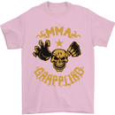MMA Grappling Mixed Martial Arts UFC Mens T-Shirt Cotton Gildan Light Pink