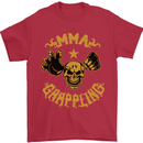 MMA Grappling Mixed Martial Arts UFC Mens T-Shirt Cotton Gildan Red