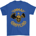 MMA Grappling Mixed Martial Arts UFC Mens T-Shirt Cotton Gildan Royal Blue