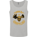 MMA Grappling Mixed Martial Arts UFC Mens Vest Tank Top Sports Grey