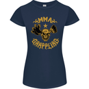 MMA Grappling Mixed Martial Arts UFC Womens Petite Cut T-Shirt Navy Blue
