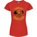 MMA Grappling Mixed Martial Arts UFC Womens Petite Cut T-Shirt Red