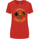 MMA Grappling Mixed Martial Arts UFC Womens Wider Cut T-Shirt Red