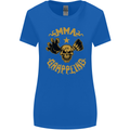 MMA Grappling Mixed Martial Arts UFC Womens Wider Cut T-Shirt Royal Blue
