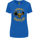 MMA Grappling Mixed Martial Arts UFC Womens Wider Cut T-Shirt Royal Blue