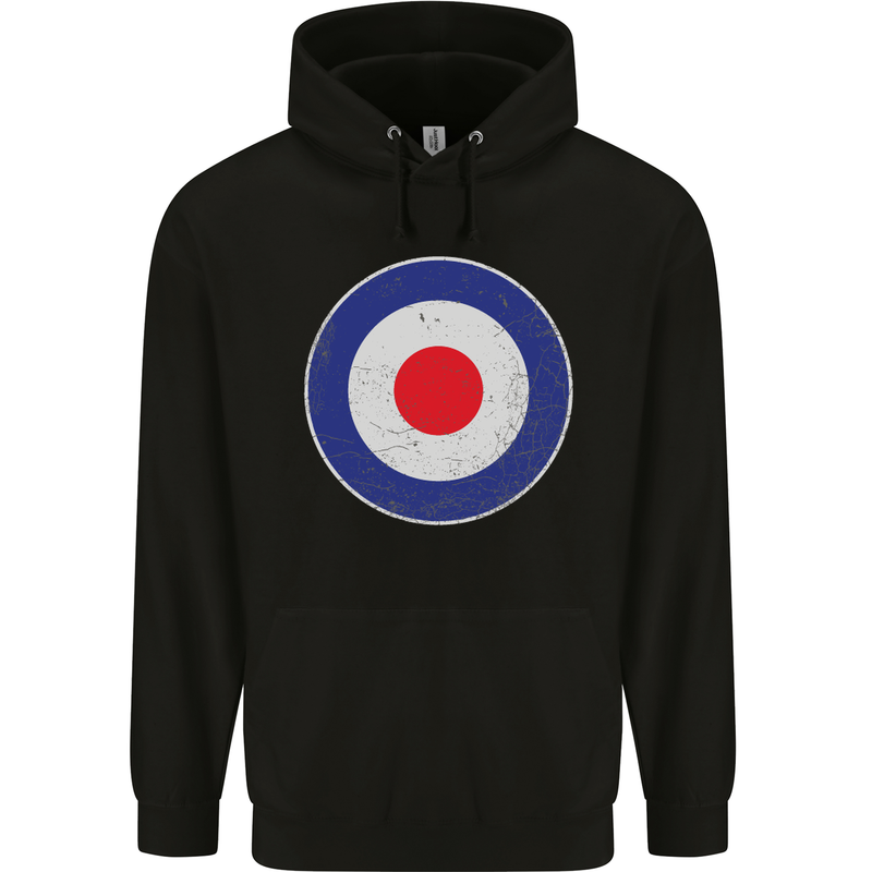 MOD Logo Scooter Biker RAF Royal Air Force Childrens Kids Hoodie Black