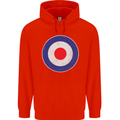 MOD Logo Scooter Biker RAF Royal Air Force Childrens Kids Hoodie Bright Red